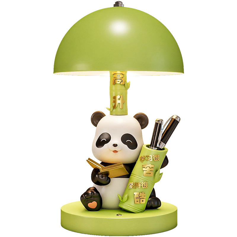 Panda Rechargeable Table Lamp Three Colors Bedside Lamp Bedroom Bedside Desk Desktop High-end Decorations Housewarming Gifts