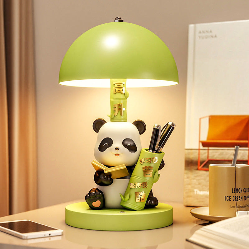 Panda Rechargeable Table Lamp Three Colors Bedside Lamp Bedroom Bedside Desk Desktop High-end Decorations Housewarming Gifts