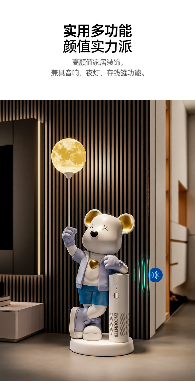 Violent Bear Ornament Living Room TV Cabinet Sofa Large Floor Decoration Piggy Bank Bluetooth Speaker Housewarming Gift