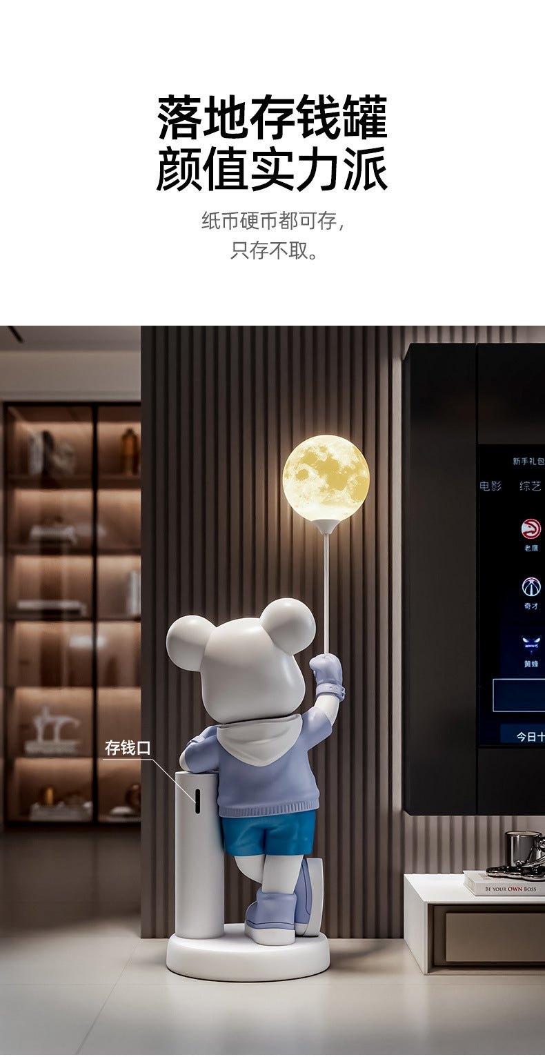 Violent Bear Ornament Living Room TV Cabinet Sofa Large Floor Decoration Piggy Bank Bluetooth Speaker Housewarming Gift