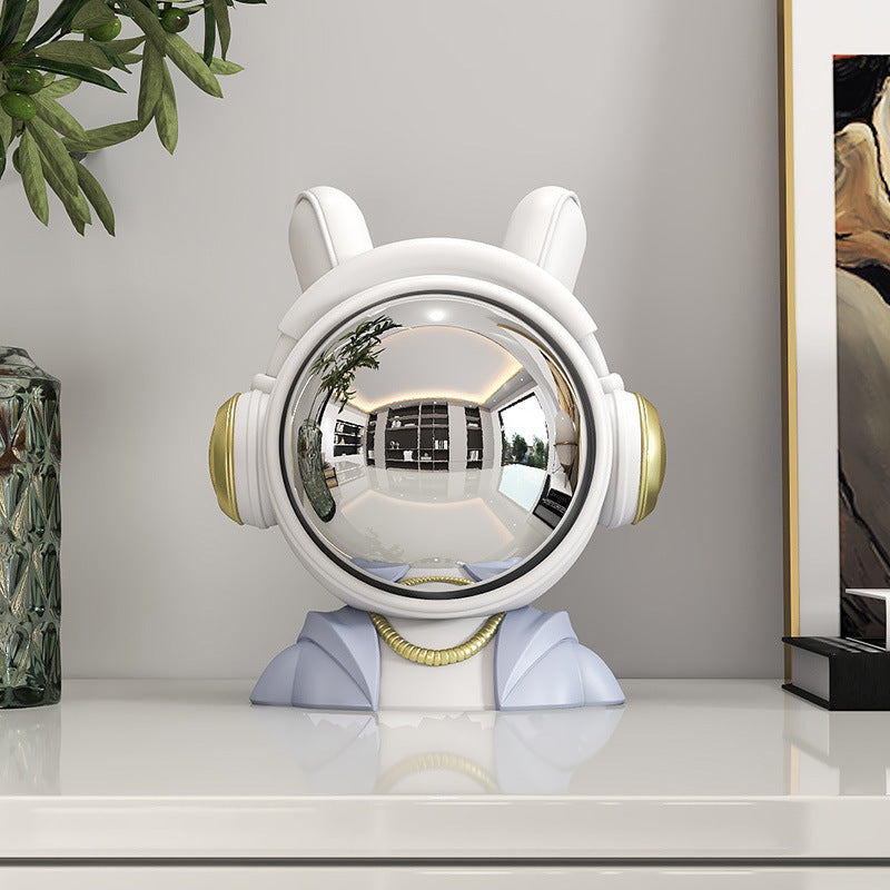 Astronaut Sitting Posture Ornament for Living Room, Bookshelf, Entryway, High-End Decorative Piece, Creative Bookend, Birthday Gift