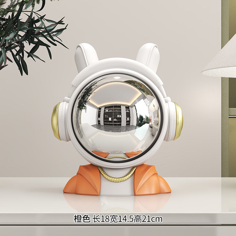 Astronaut Sitting Posture Ornament for Living Room, Bookshelf, Entryway, High-End Decorative Piece, Creative Bookend, Birthday Gift