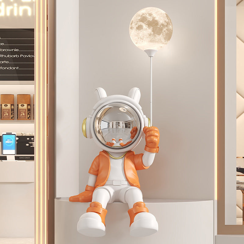 Astronaut Sitting Figurine Living Room TV Cabinet Large Entrance Floor Decoration Money Box Bluetooth Speaker