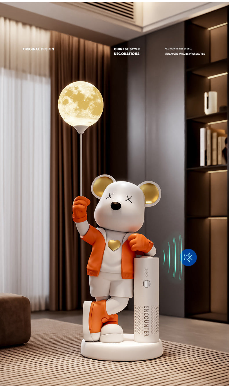 Violent Bear Ornament Living Room TV Cabinet Sofa Large Floor Decoration Piggy Bank Bluetooth Speaker Housewarming Gift