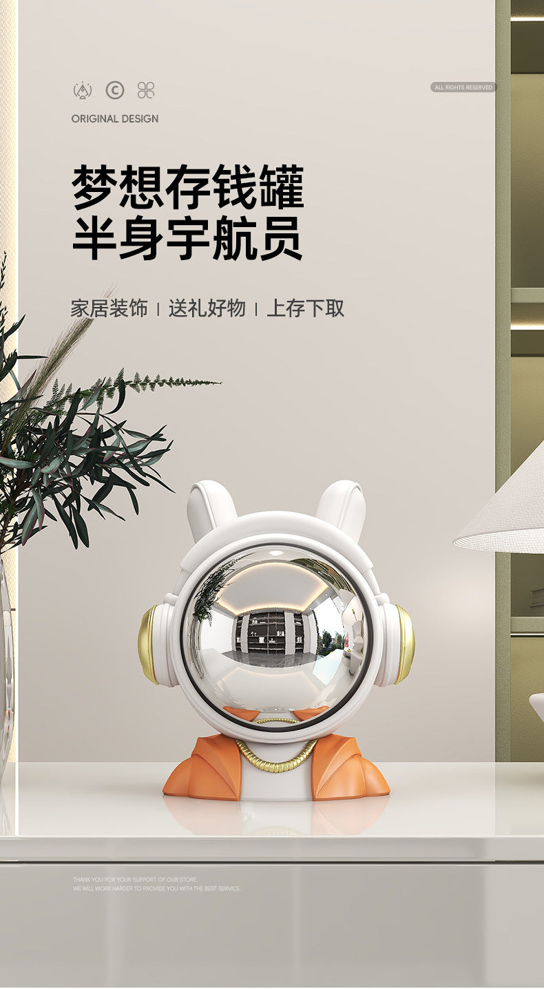 Astronaut Sitting Posture Ornament for Living Room, Bookshelf, Entryway, High-End Decorative Piece, Creative Bookend, Birthday Gift