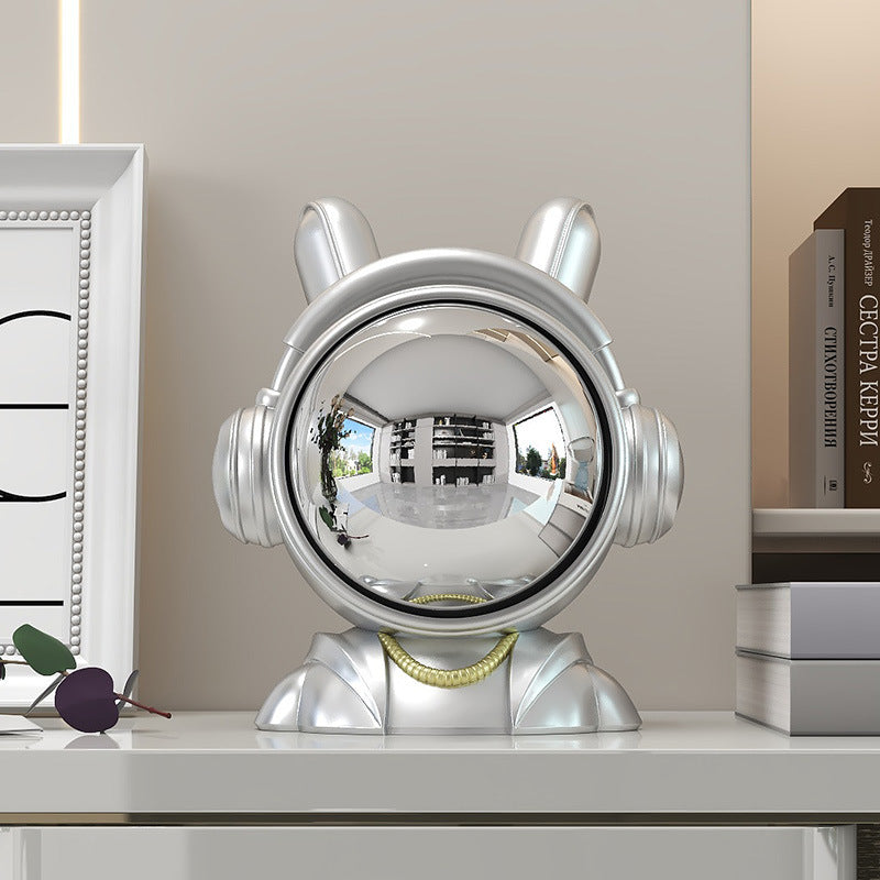 Astronaut Sitting Posture Ornament for Living Room, Bookshelf, Entryway, High-End Decorative Piece, Creative Bookend, Birthday Gift