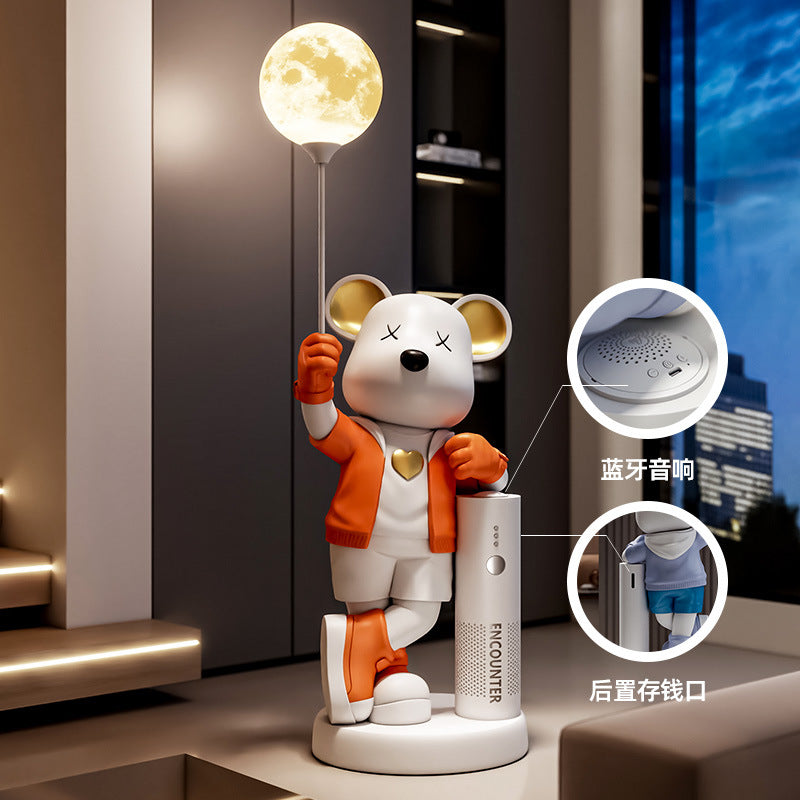 Violent Bear Ornament Living Room TV Cabinet Sofa Large Floor Decoration Piggy Bank Bluetooth Speaker Housewarming Gift