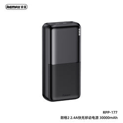 Remax Rpp-177 Outdoor Colorful Led Power Bank 30000Mah Capacity Cheap Type C Portable Charger Power Banks