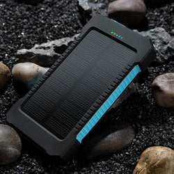 Waterproof Outdoor Solar Power Bank 10000mAh Dual USB Travel Outdoor Solar Mobile Phone Charger Solar Powerbanks for Camping