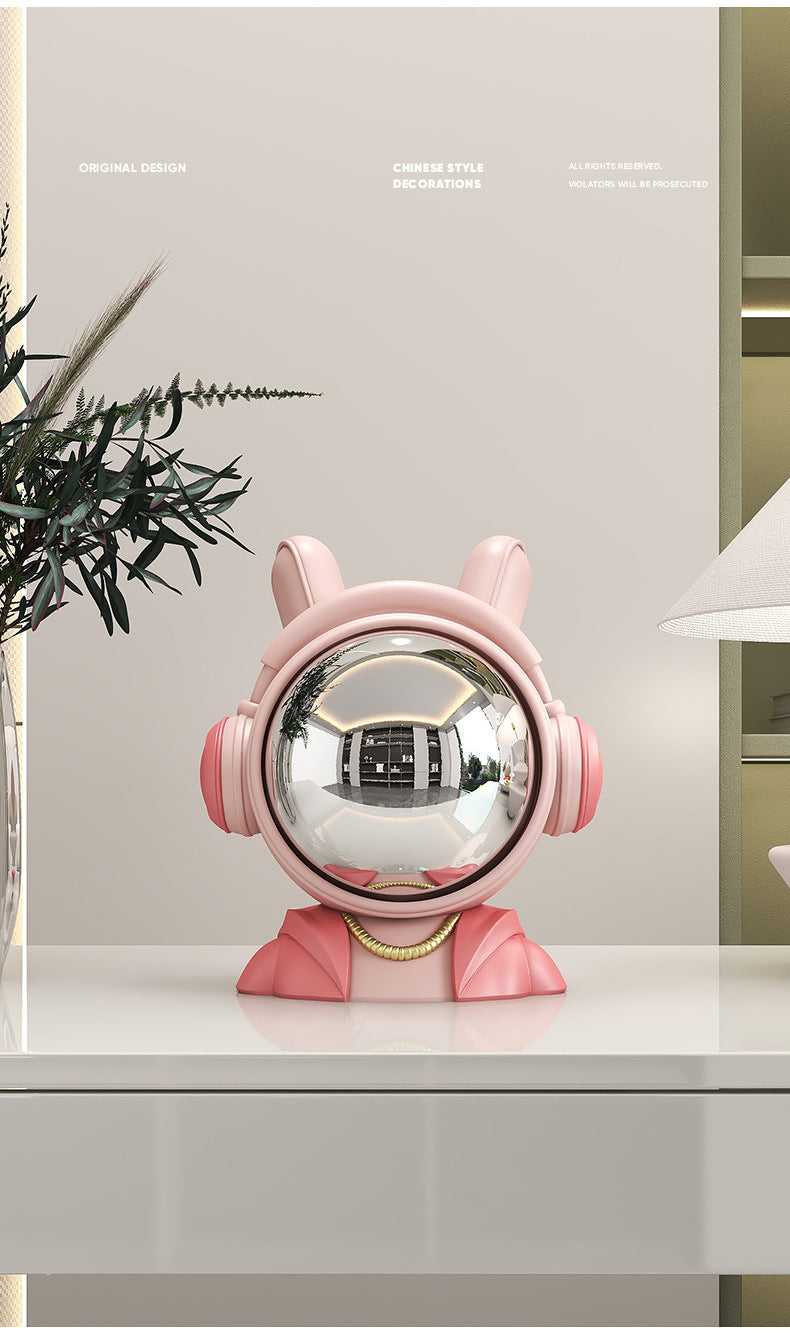Astronaut Sitting Posture Ornament for Living Room, Bookshelf, Entryway, High-End Decorative Piece, Creative Bookend, Birthday Gift
