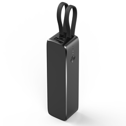 Hot 2025 5000mah Mobile Phone Power Supply Mobile Phone Station Power Bank with Torch Bracket Built-in 2 Cables Mini Power Banks