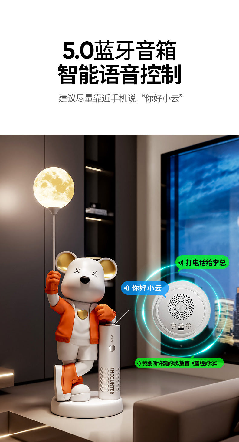 Violent Bear Ornament Living Room TV Cabinet Sofa Large Floor Decoration Piggy Bank Bluetooth Speaker Housewarming Gift