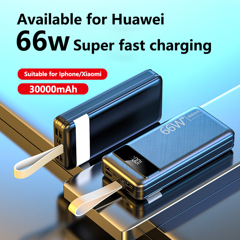 High Quality Power Supply Fast Quick Charge T158 Powerbank for Smart Phone Portable 30000mAh Power Battery for Travel Camping