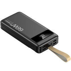 High Quality Power Supply Fast Quick Charge T158 Powerbank for Smart Phone Portable 30000mAh Power Battery for Travel Camping