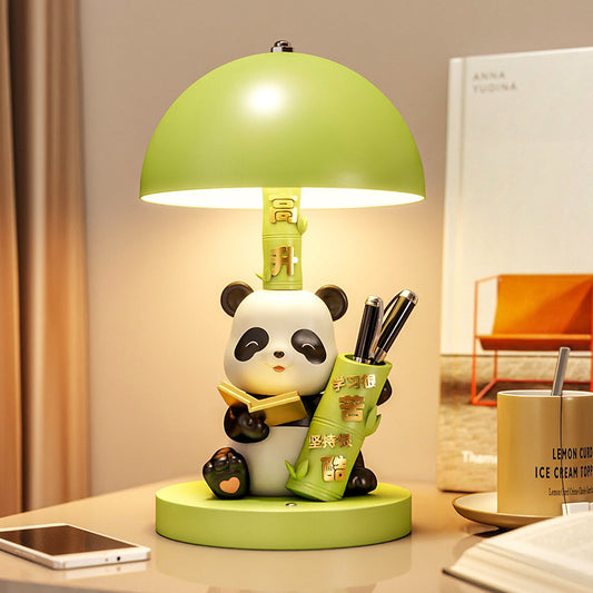 Panda Rechargeable Table Lamp Three Colors Bedside Lamp Bedroom Bedside Desk Desktop High-end Decorations Housewarming Gifts