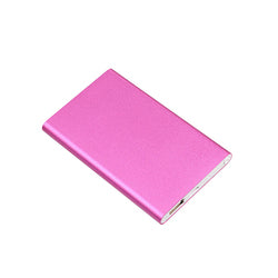 Portable 10000mAh Power Bank with Logo OEM Mini USB Charging Slim CE Certified 5V 1A Universal Charging for Mobile Phones