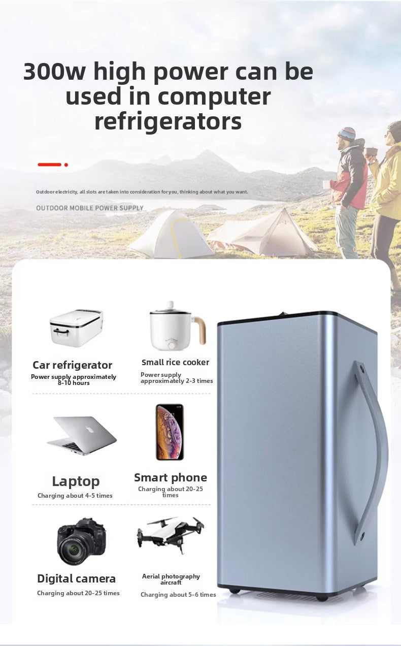 300W High Power Portable Home Solar Charger Energy Storage Outdoor Emergency Mobile Power Supply 220V CE Certified MPPT