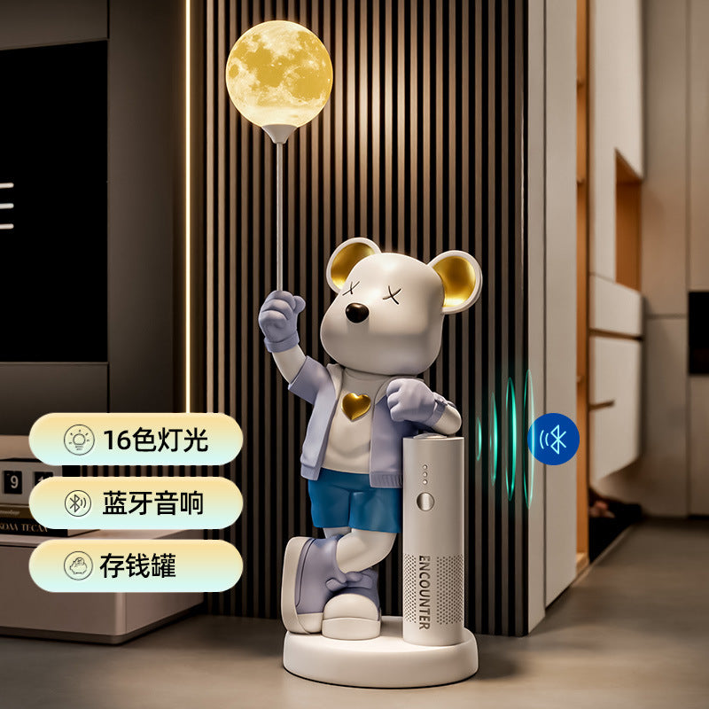 Violent Bear Ornament Living Room TV Cabinet Sofa Large Floor Decoration Piggy Bank Bluetooth Speaker Housewarming Gift