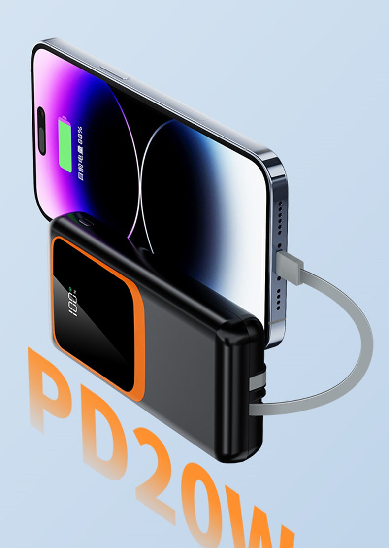 2025 New BHD ODM Powerbank Battery Charger 50000mah PD22.5W Dual-Direction Fast Charging Power Battery Box 10000mah
