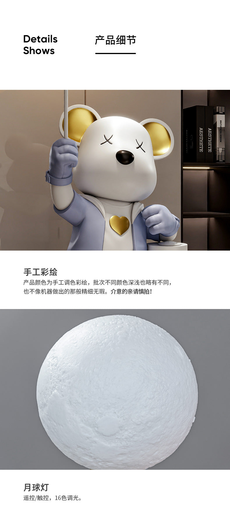 Violent Bear Ornament Living Room TV Cabinet Sofa Large Floor Decoration Piggy Bank Bluetooth Speaker Housewarming Gift