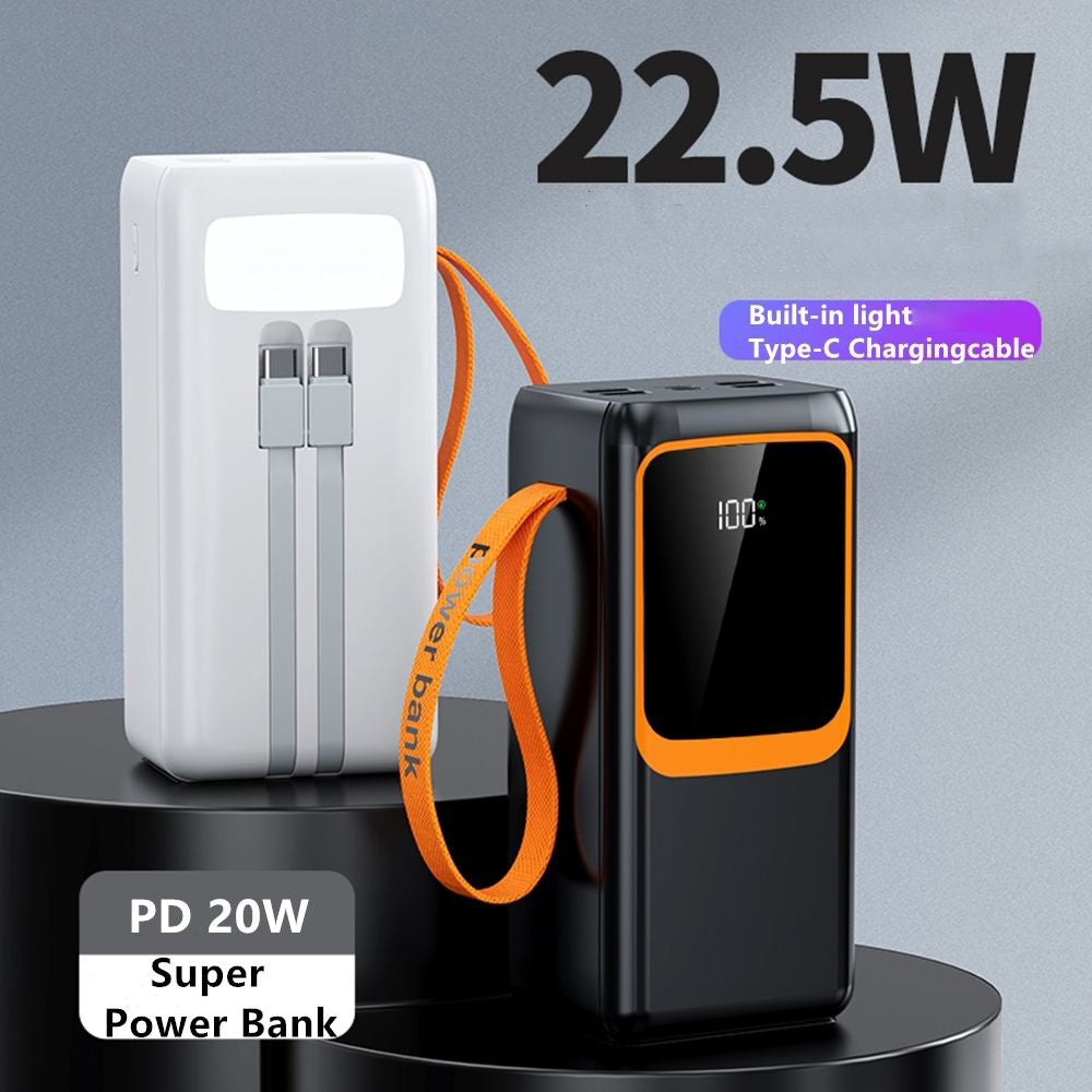 2025 New BHD ODM Powerbank Battery Charger 50000mah PD22.5W Dual-Direction Fast Charging Power Battery Box 10000mah