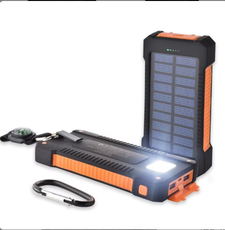 Waterproof Outdoor Solar Power Bank 10000mAh Dual USB Travel Outdoor Solar Mobile Phone Charger Solar Powerbanks for Camping