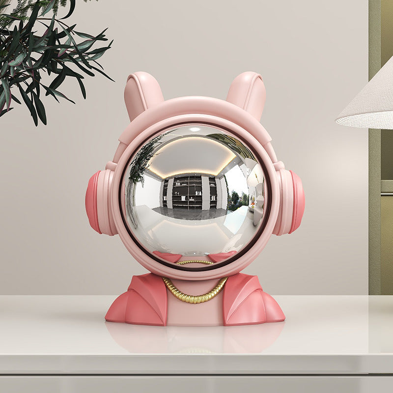 Astronaut Sitting Posture Ornament for Living Room, Bookshelf, Entryway, High-End Decorative Piece, Creative Bookend, Birthday Gift